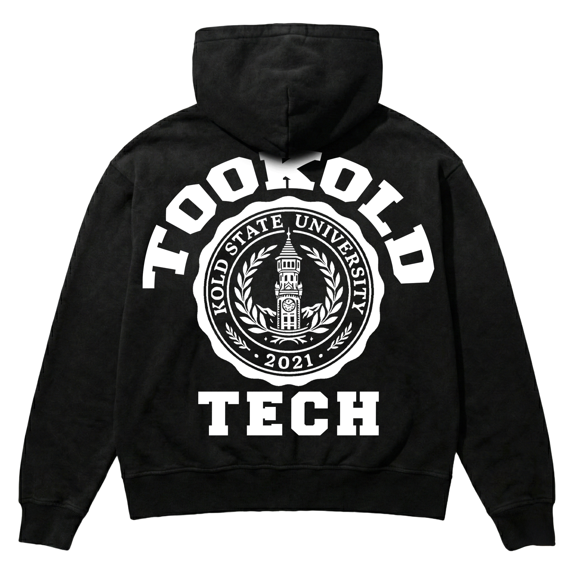 BLACK 'TECH' ZIP UP
